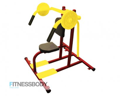 เครื่องออกกำลังกายกลางแจ้ง ยกน้ำหนัก (แบบนั่ง)